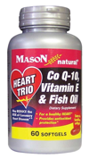 Trio Para el Corazon: CO Q-10, Vitamina E & Aceite de Pescado
